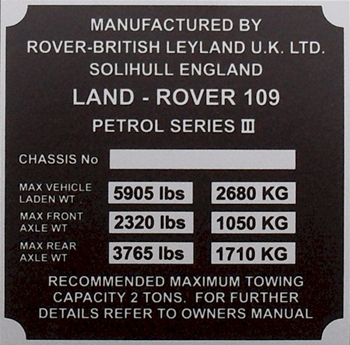 Land Rover Series 2a Engine Serial Numbers Land Rover Series 2a Engine Serial Numbers